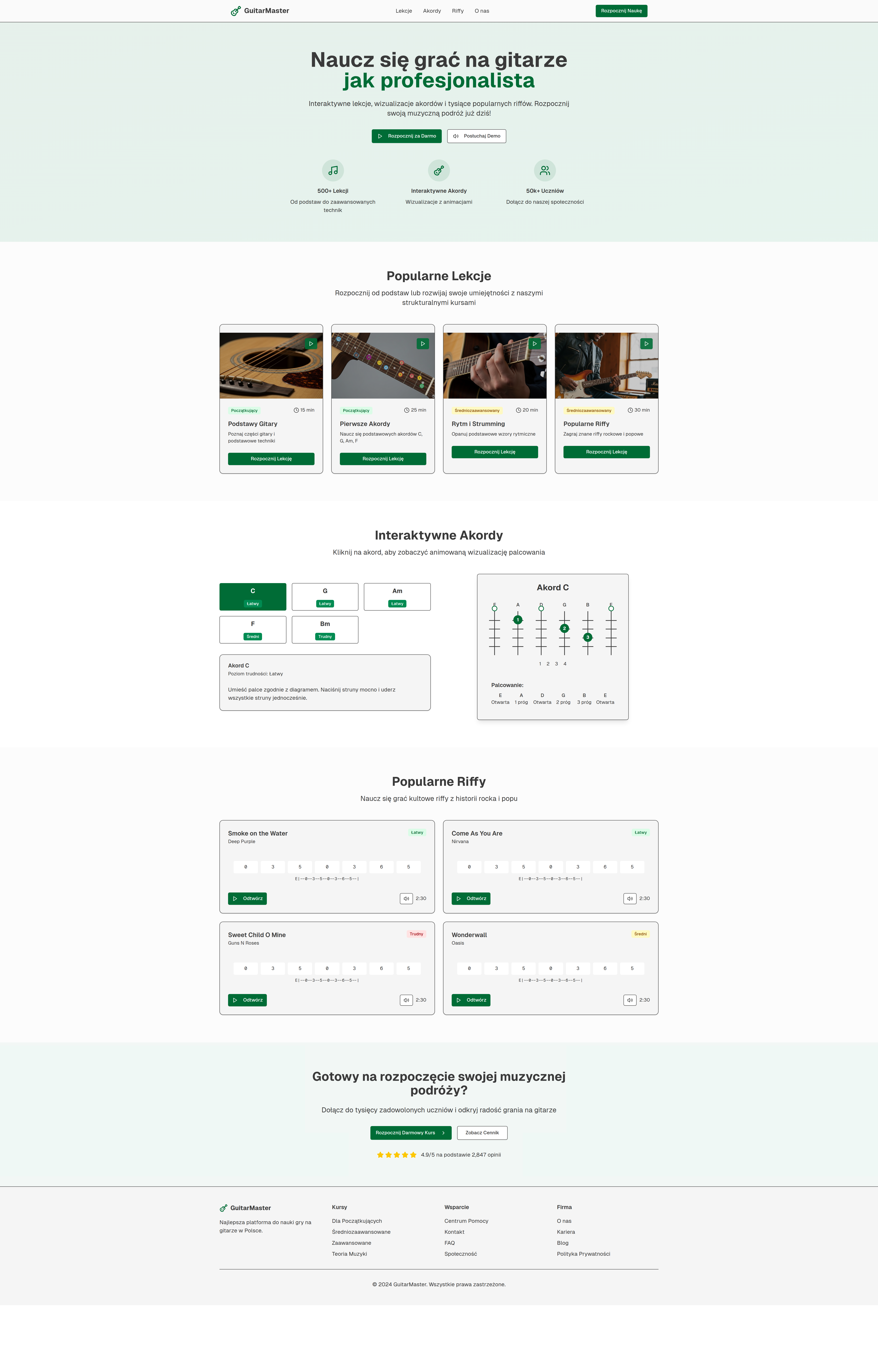 Platforma Kursów Online - podgląd aplikacji
