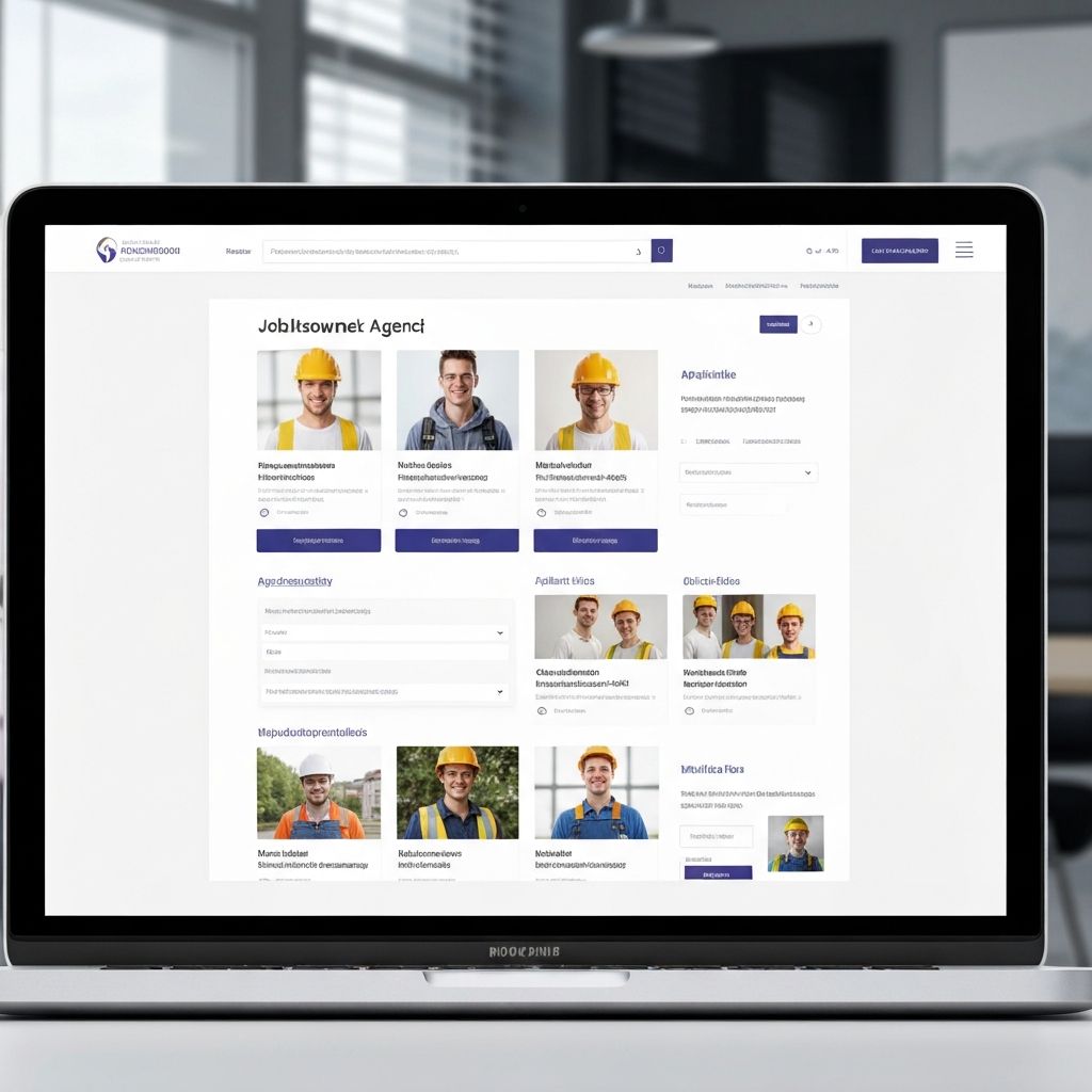 Strona Agencji Pracy - podglad aplikacji