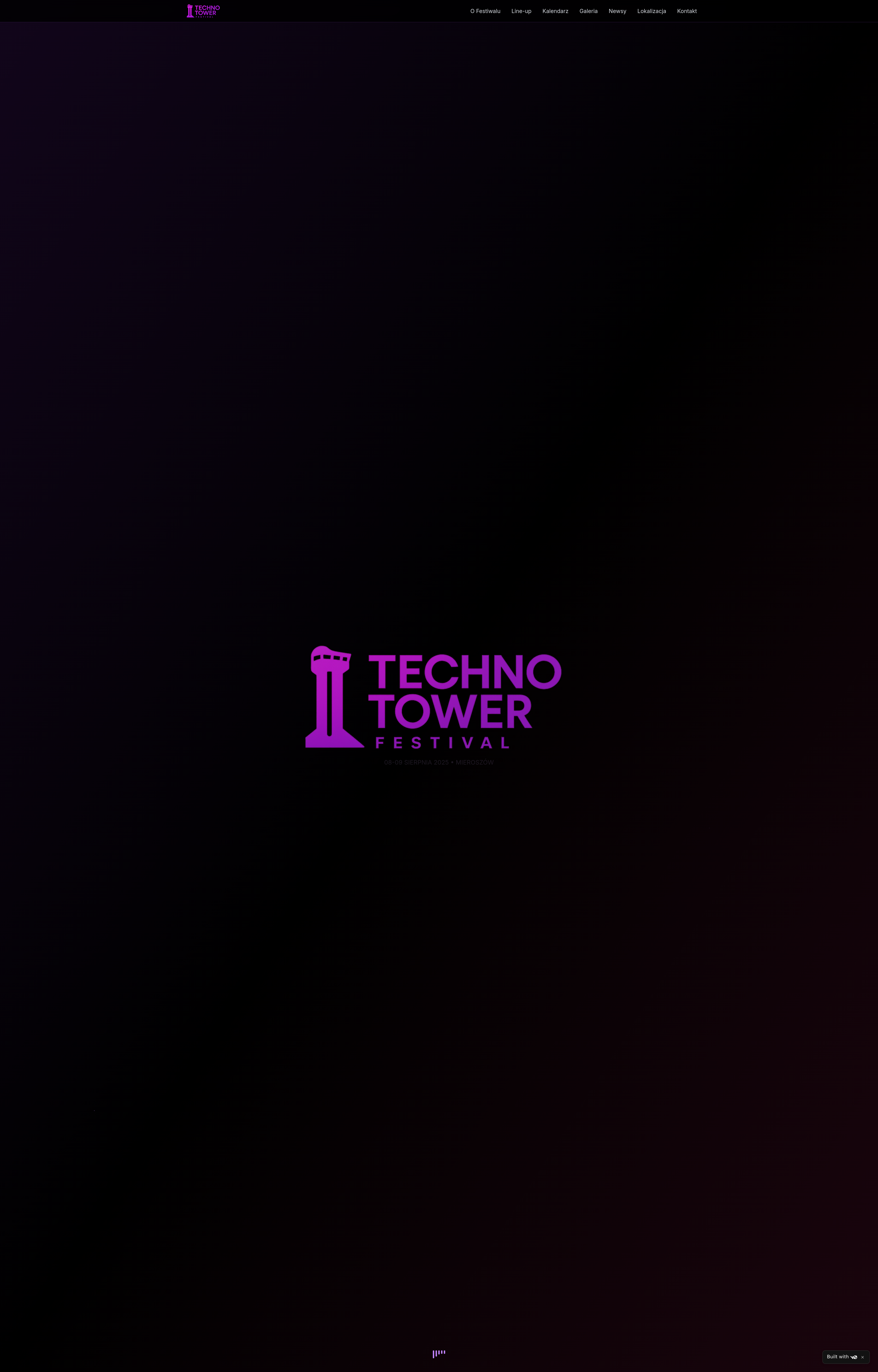 Strona Festiwalu Muzycznego - podglad aplikacji